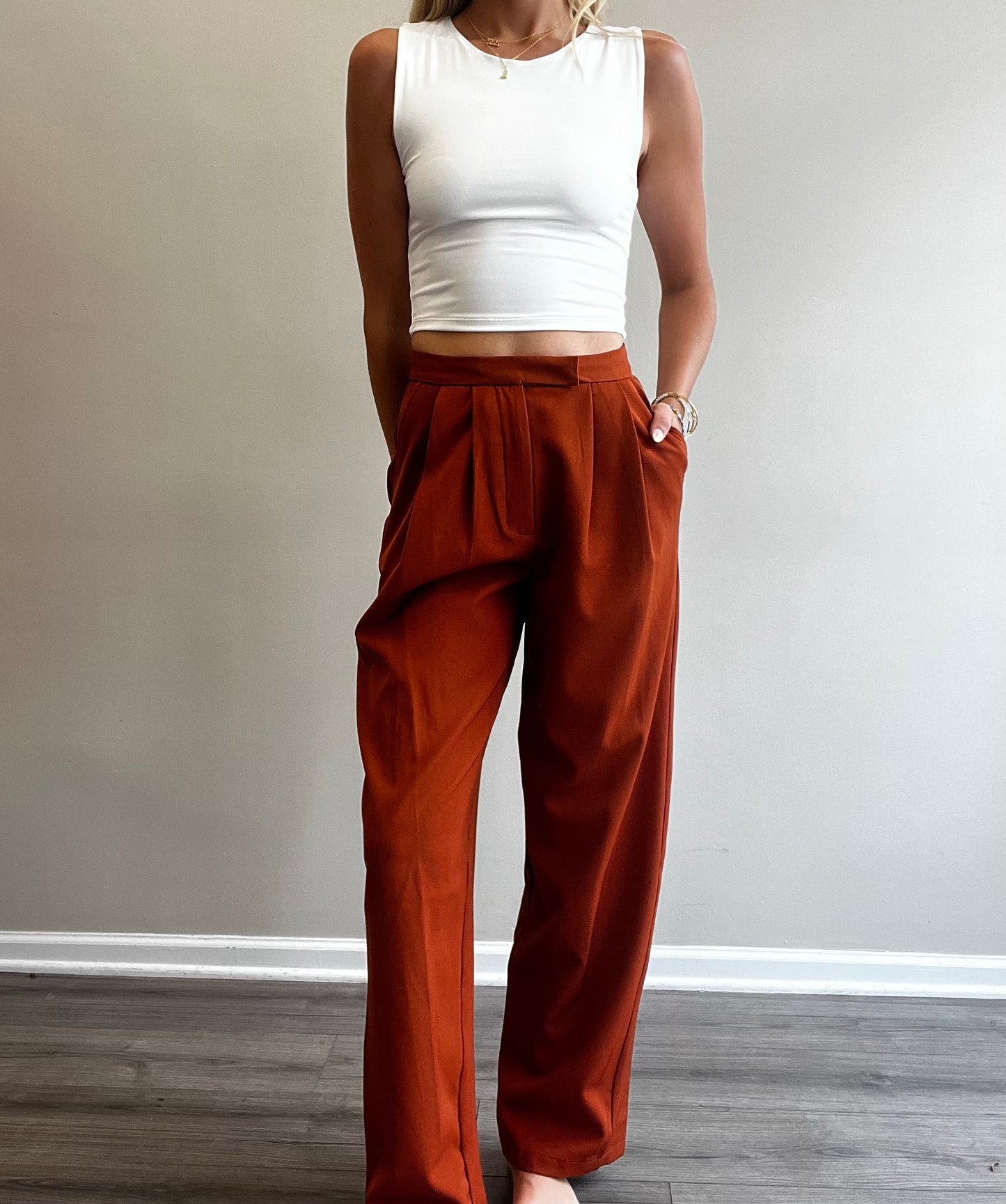 MARGARET PLEATED PANTS