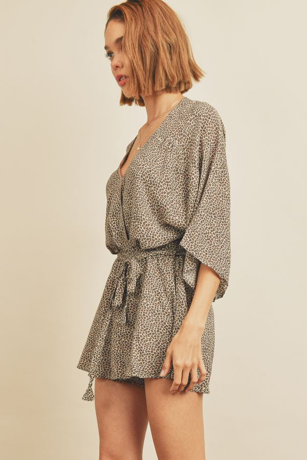 DAINTY LEOPARD ROMPER