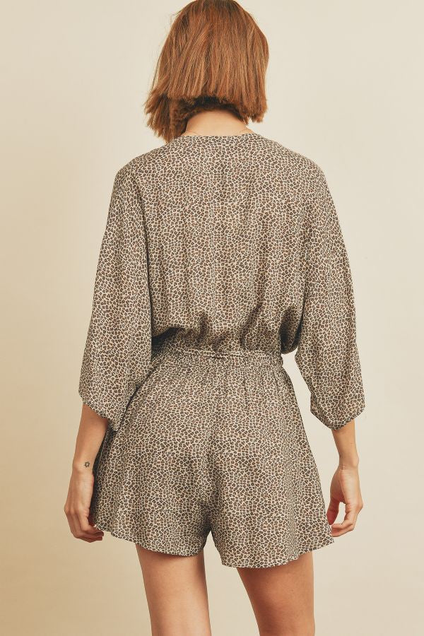 DAINTY LEOPARD ROMPER