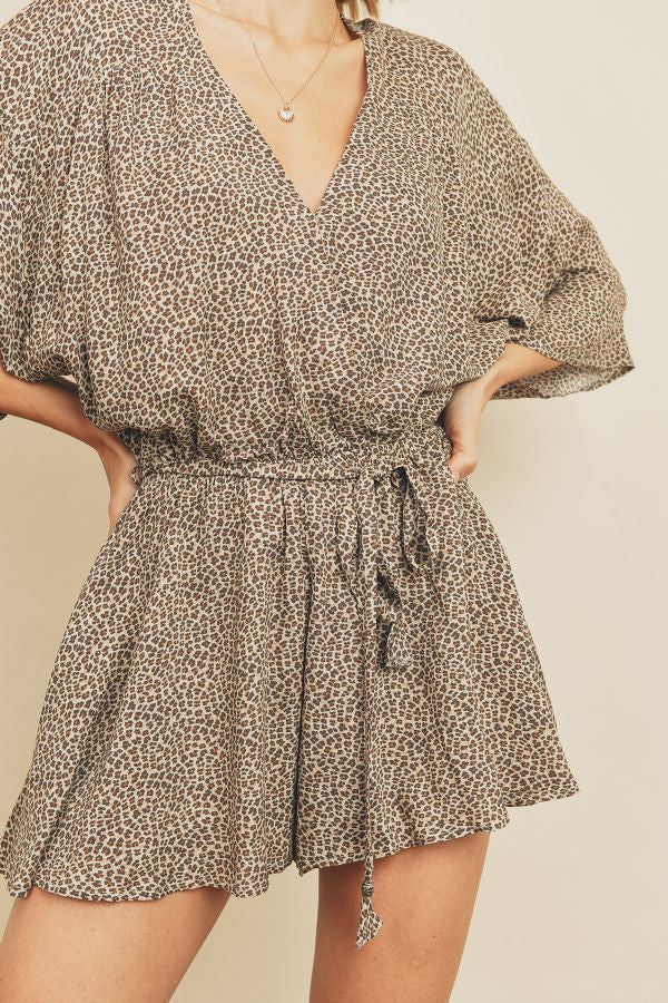 DAINTY LEOPARD ROMPER