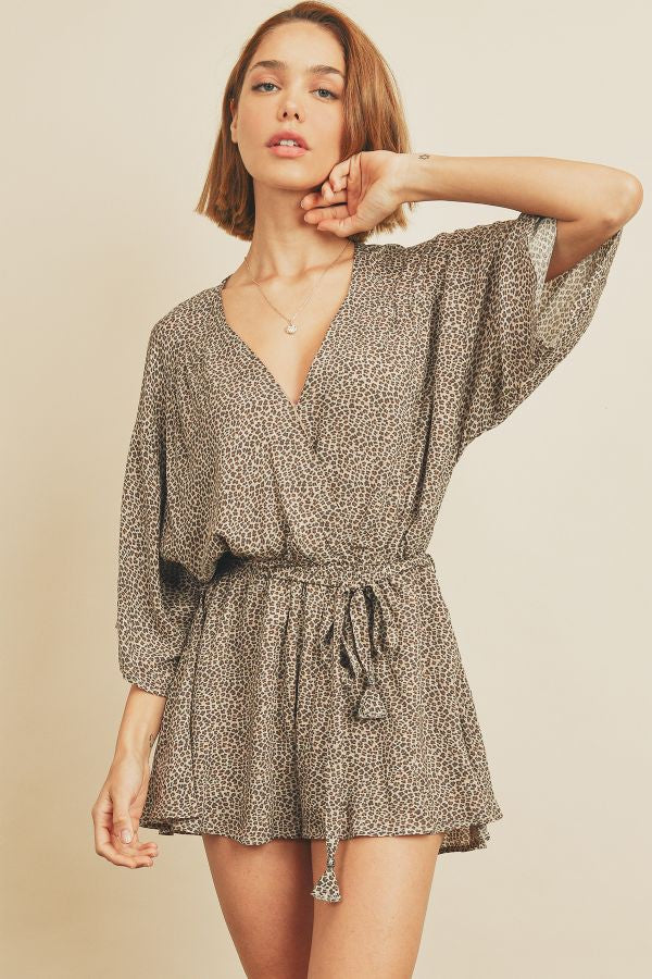 DAINTY LEOPARD ROMPER