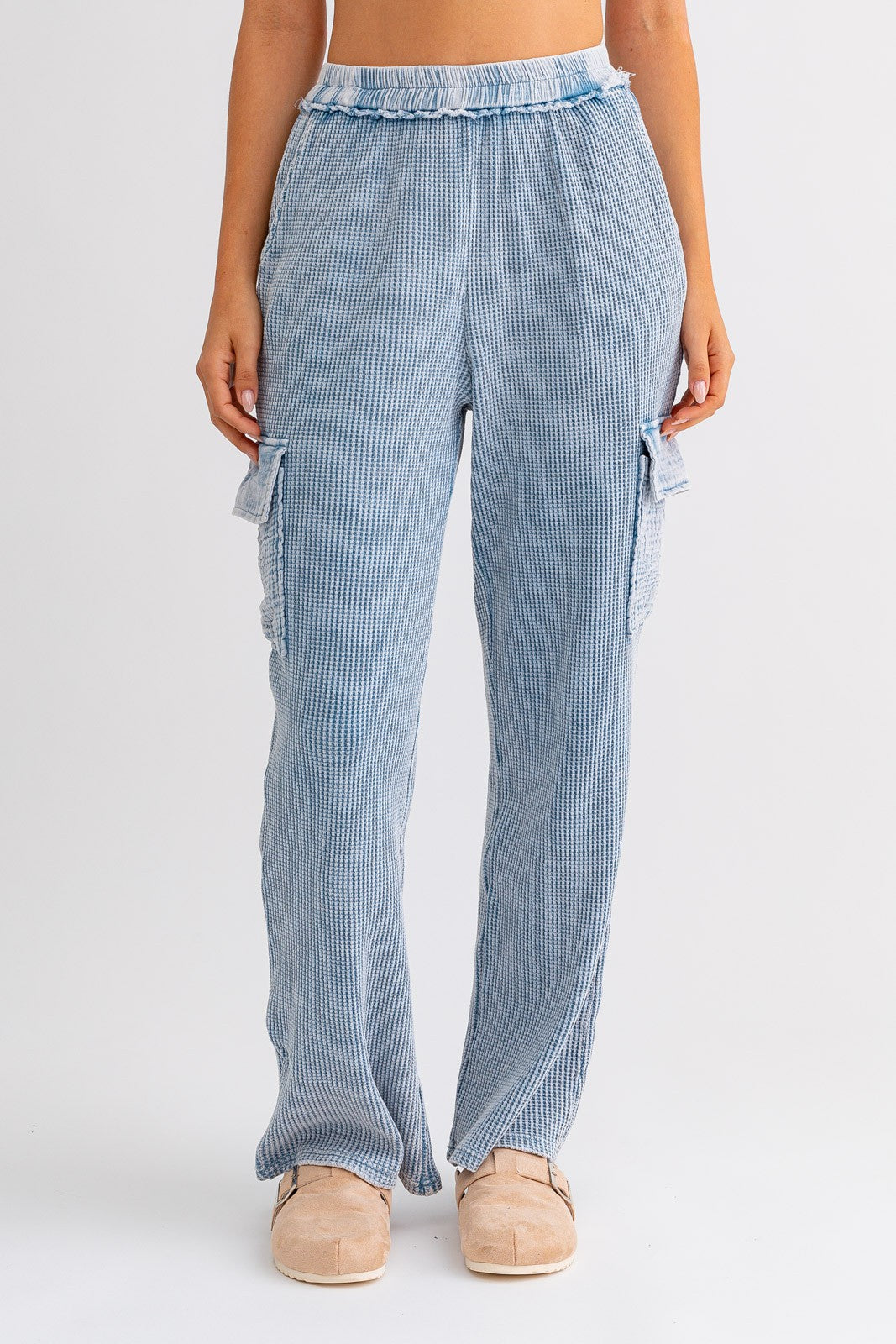 TERRY & GAUZE CARGO PANTS