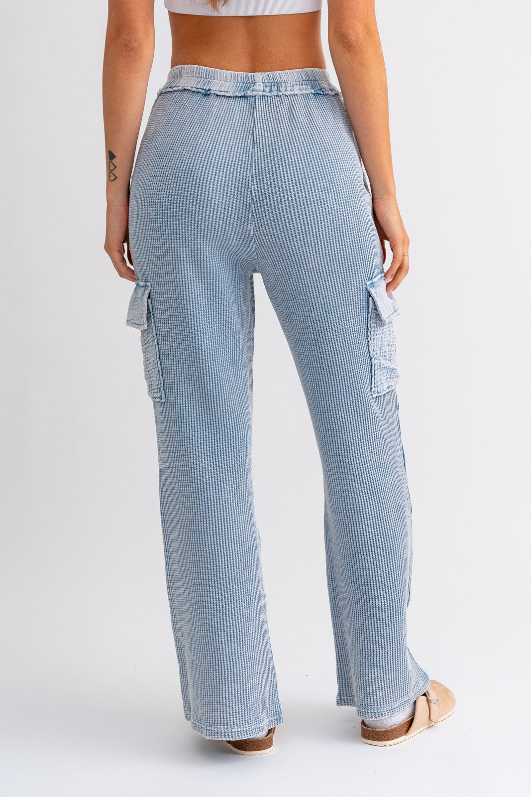 TERRY & GAUZE CARGO PANTS