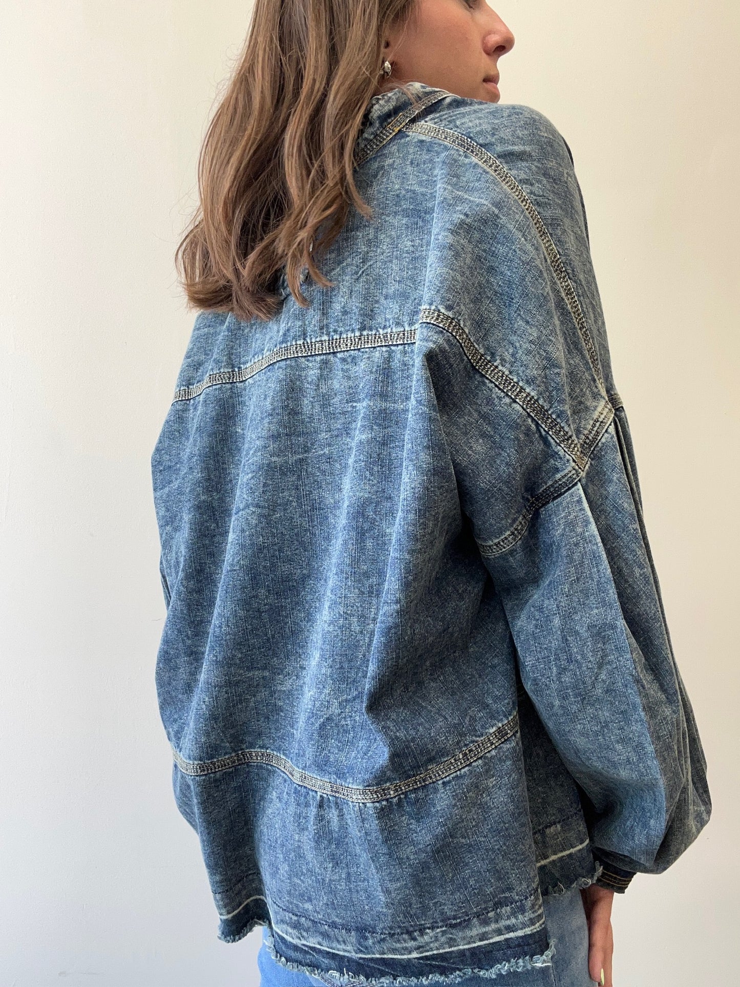BOHO DENIM BLOUSE
