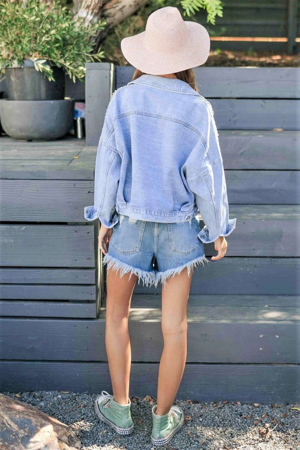 RHINESTONE DENIM JACKET