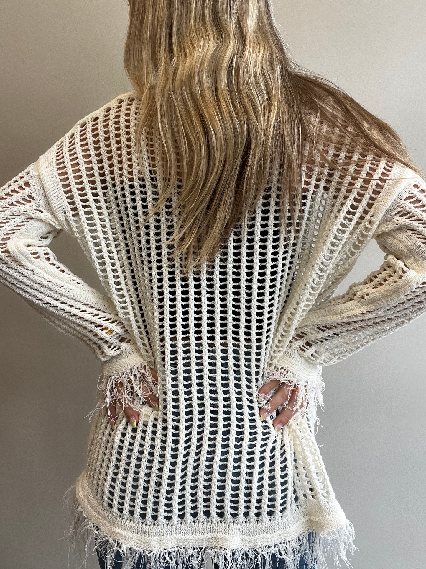 FRINGE DETAIL COVER UP