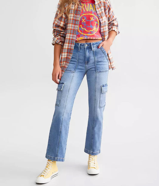 TRACEY CROPPED CARGO JEANS