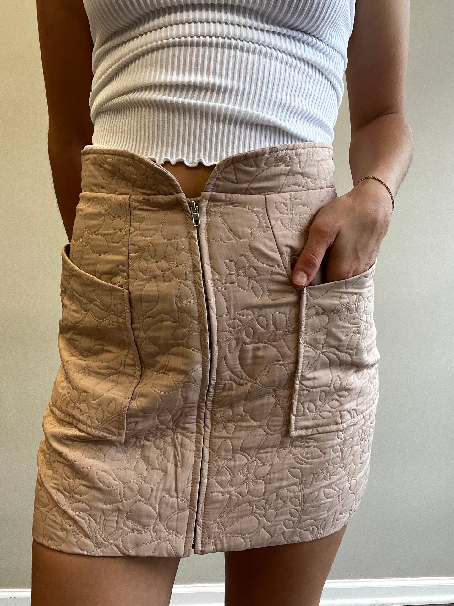 JOURNEE QUILTED MINI SKIRT