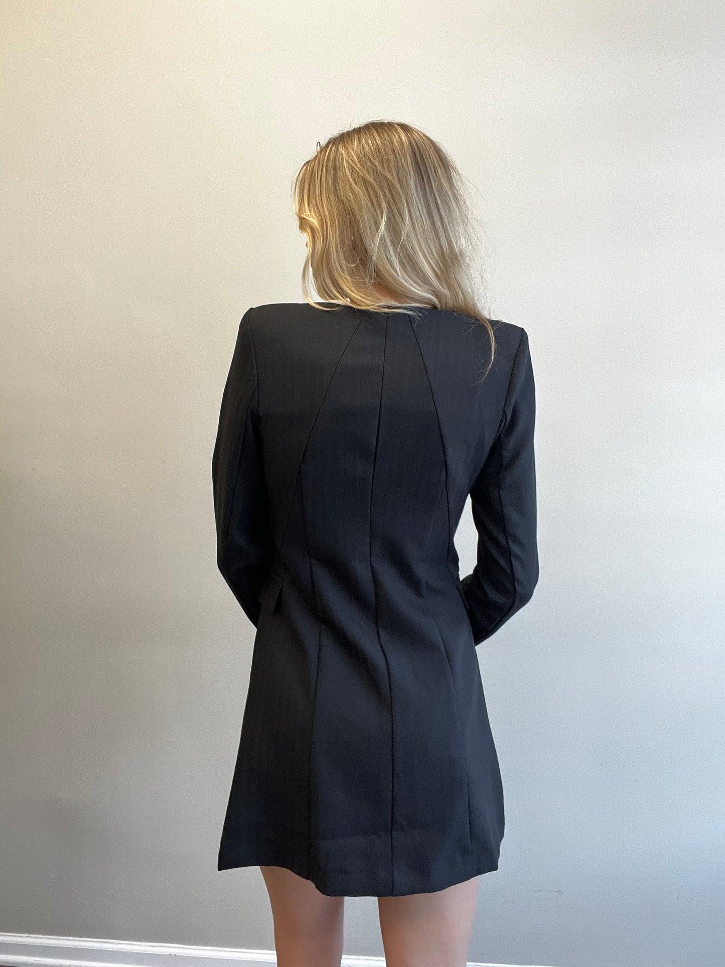 HERRINGBONE BLAZER DRESS