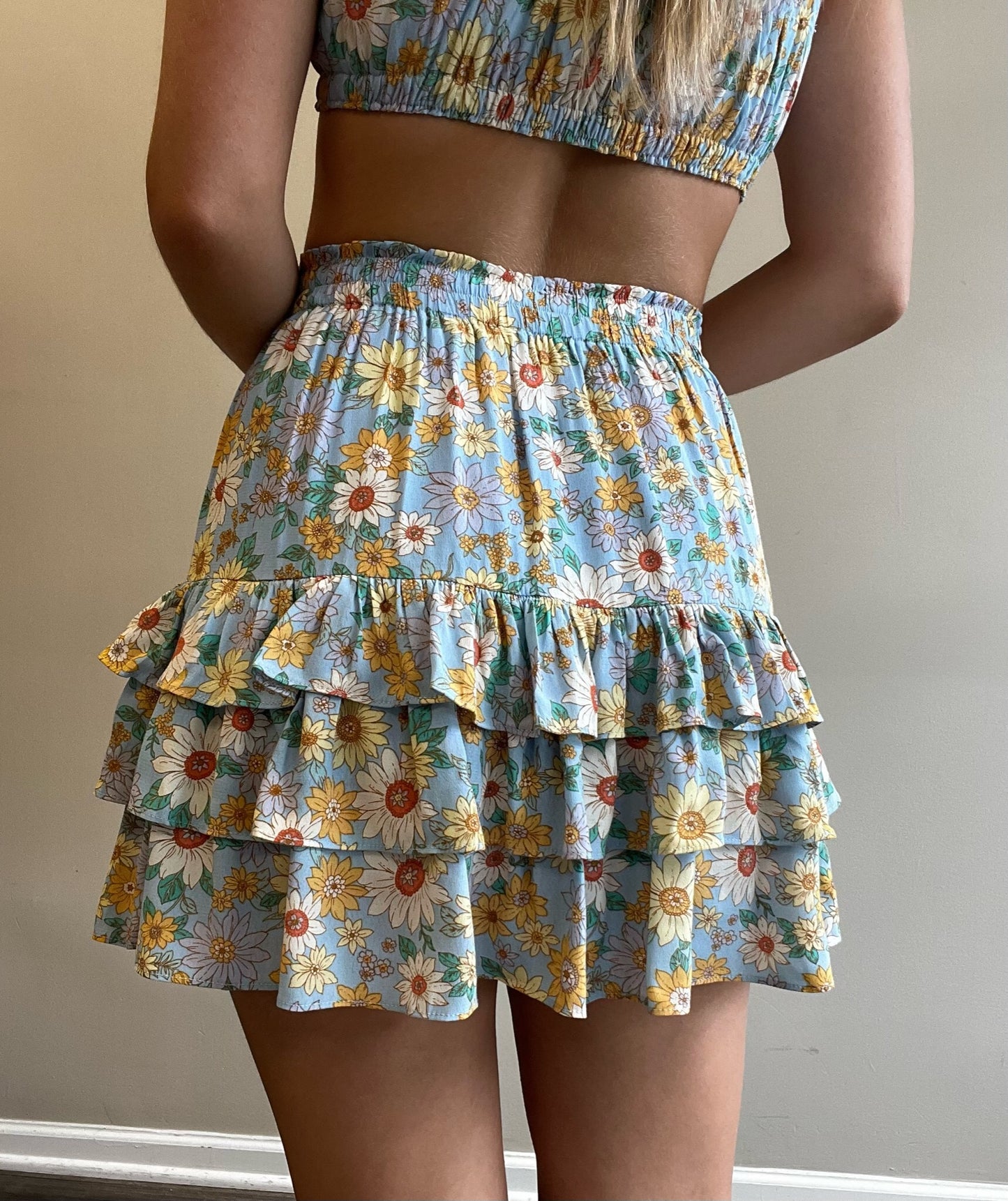 SKYE RUFFLE MINI SKIRT