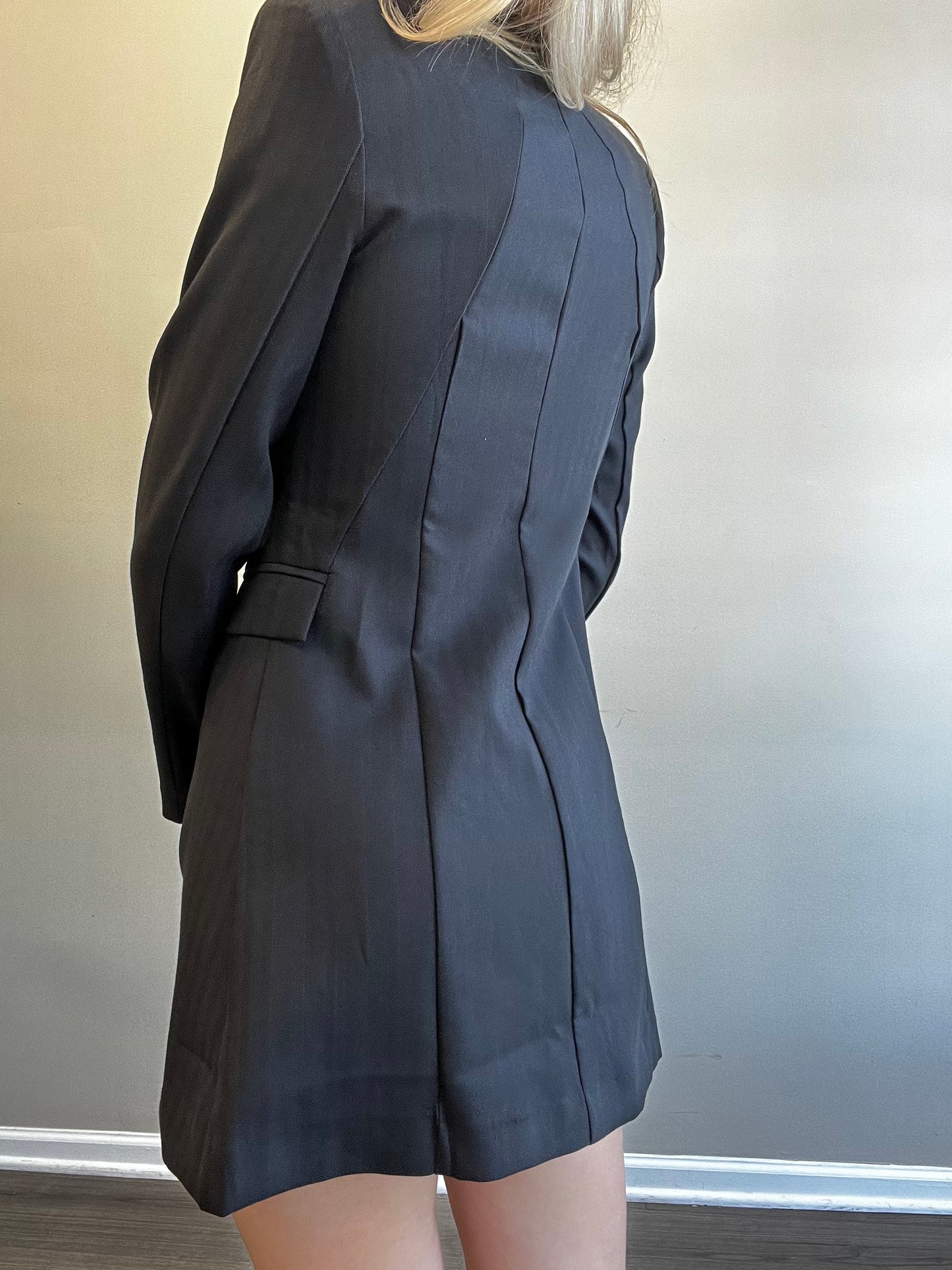 HERRINGBONE BLAZER DRESS