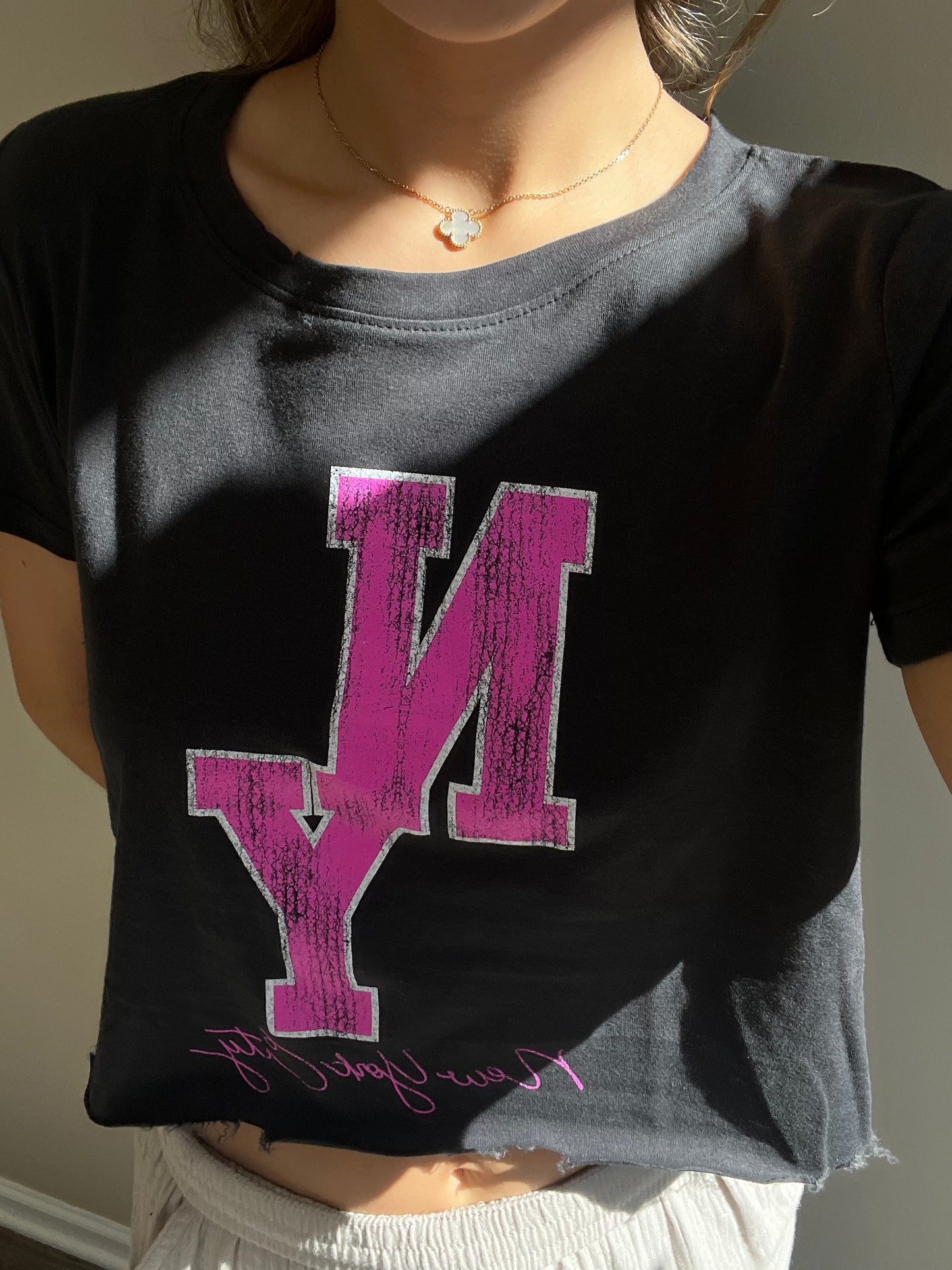 NY JUMBO CROP TEE