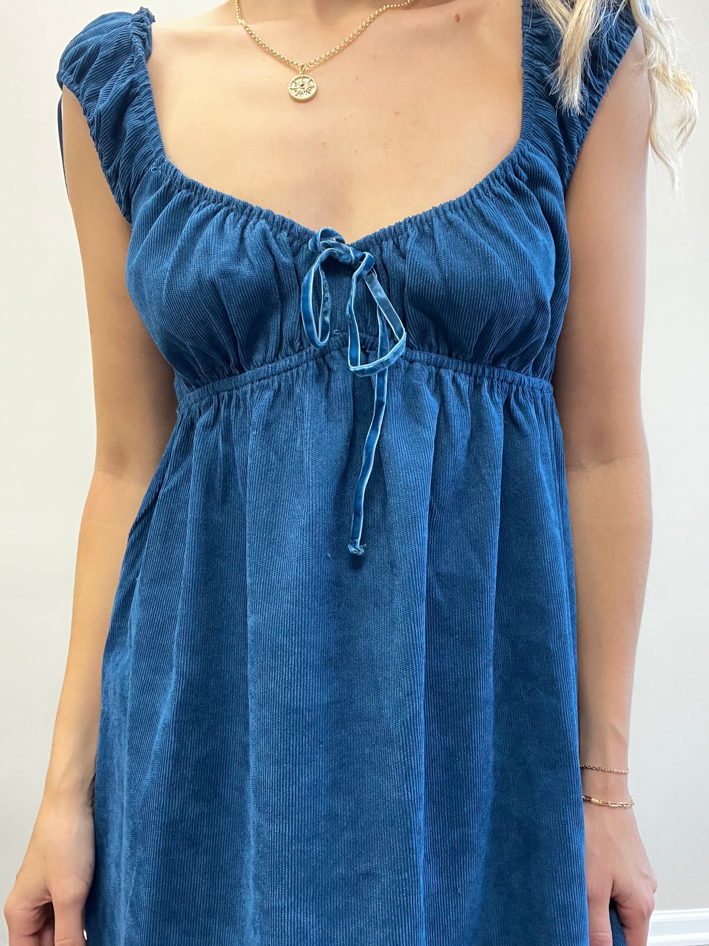 CORDUROY BABYDOLL DRESS