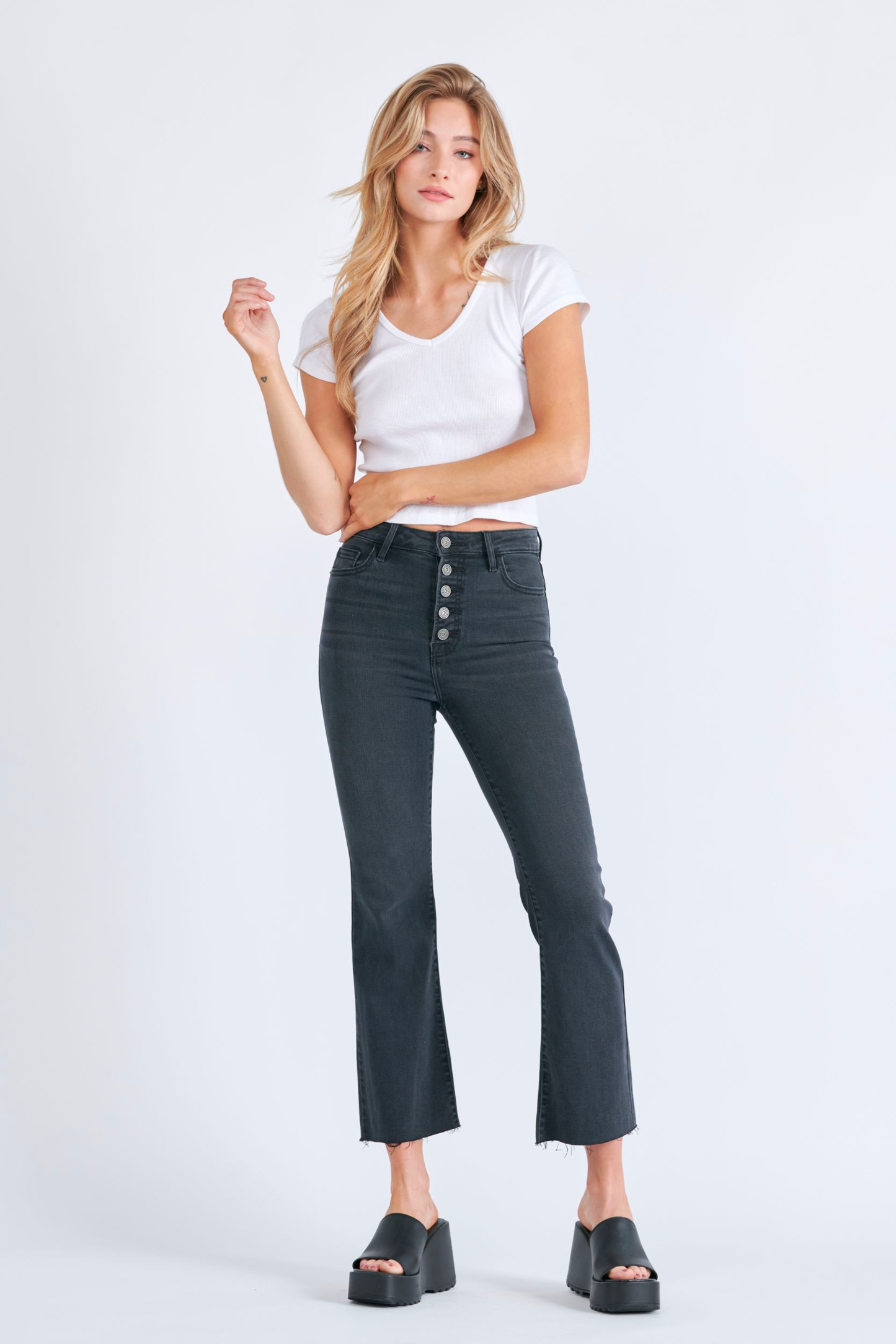 HAPPI BASIC CROP JEANS