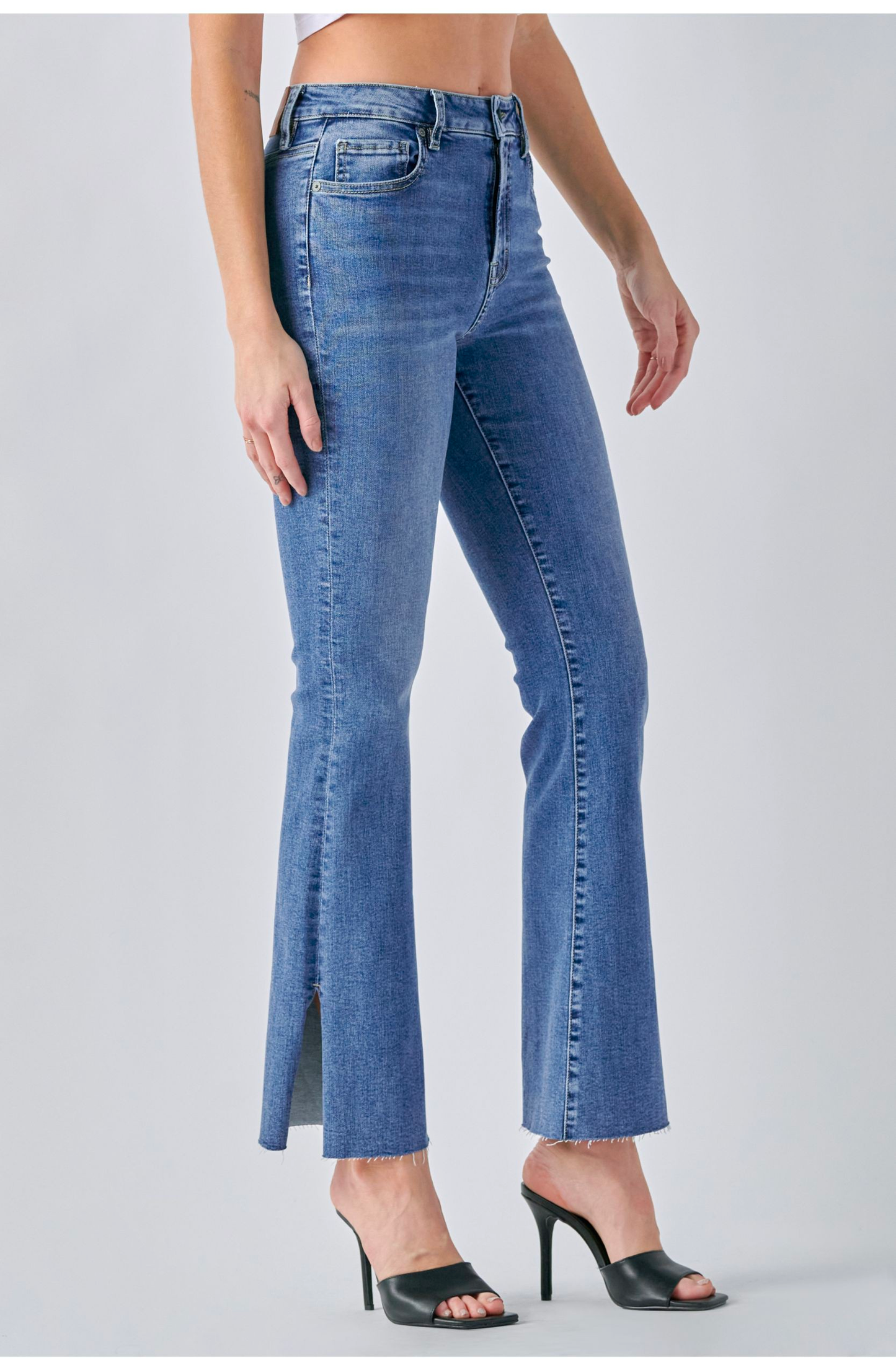 HAPPI FLARE SIDE SLIT JEANS