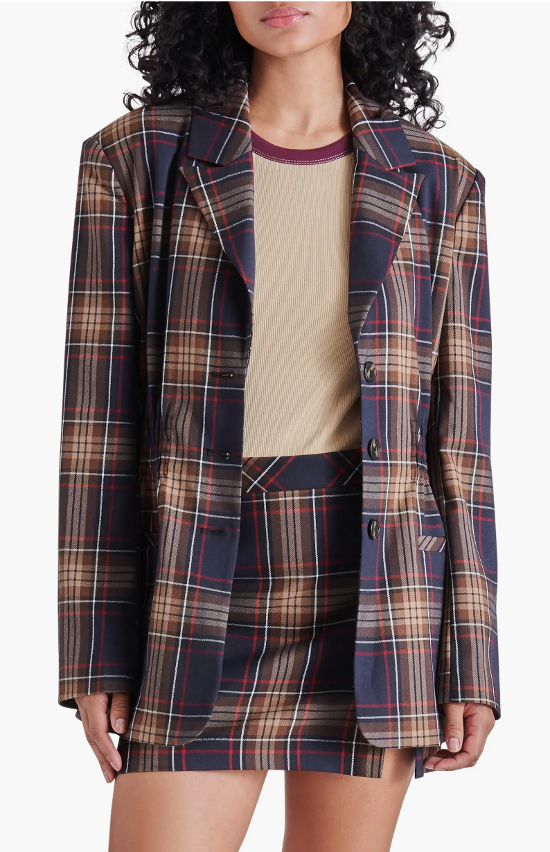 FRIDA PLAID BLAZER JACKET