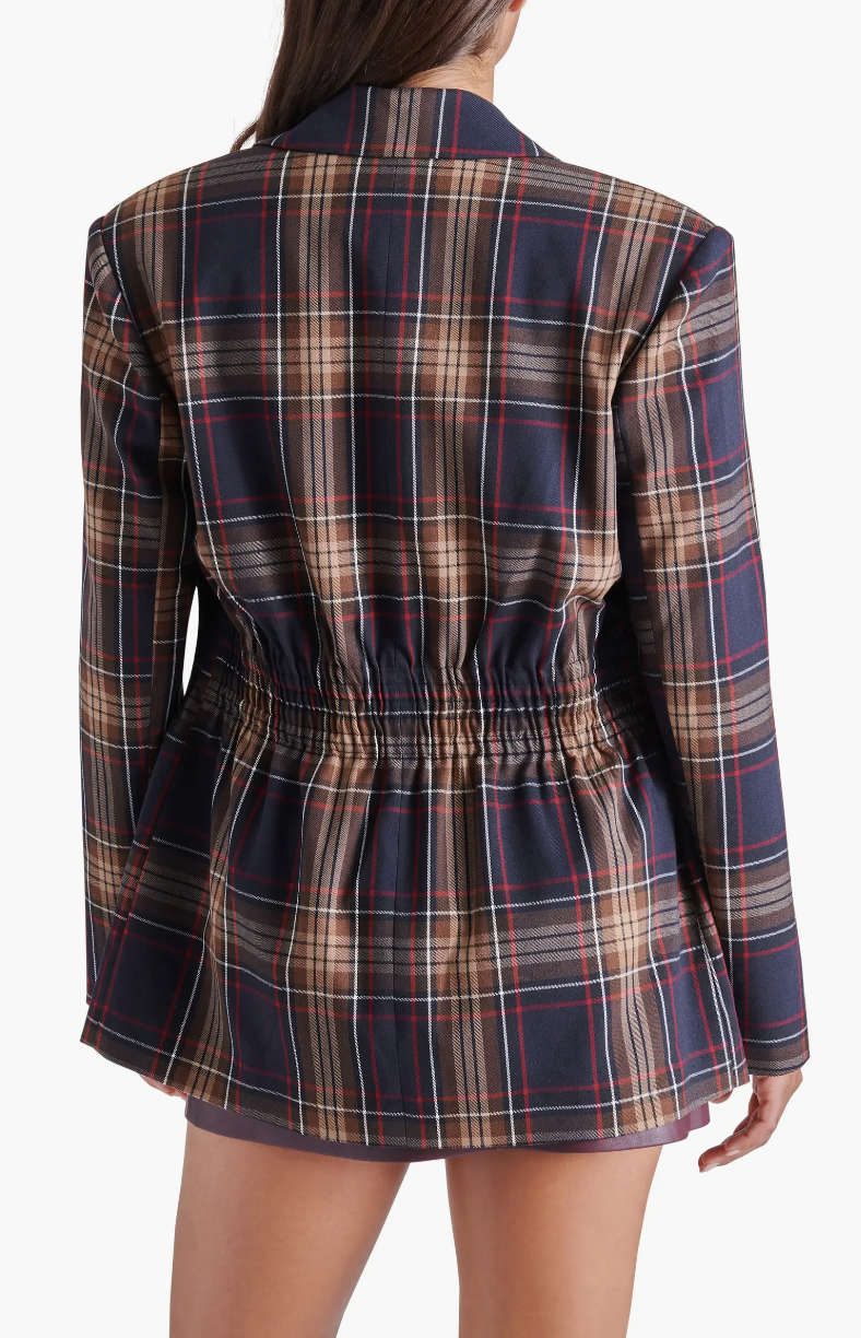 FRIDA PLAID BLAZER JACKET