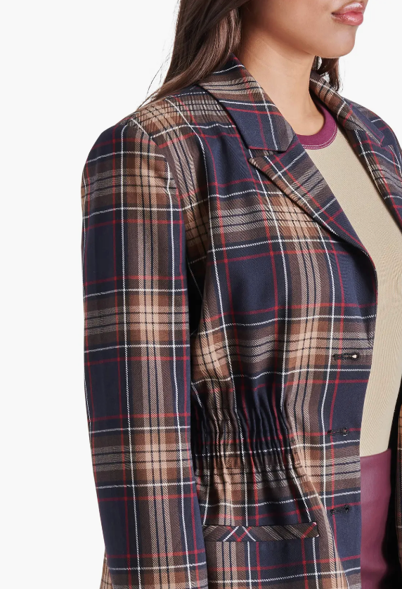 FRIDA PLAID BLAZER JACKET