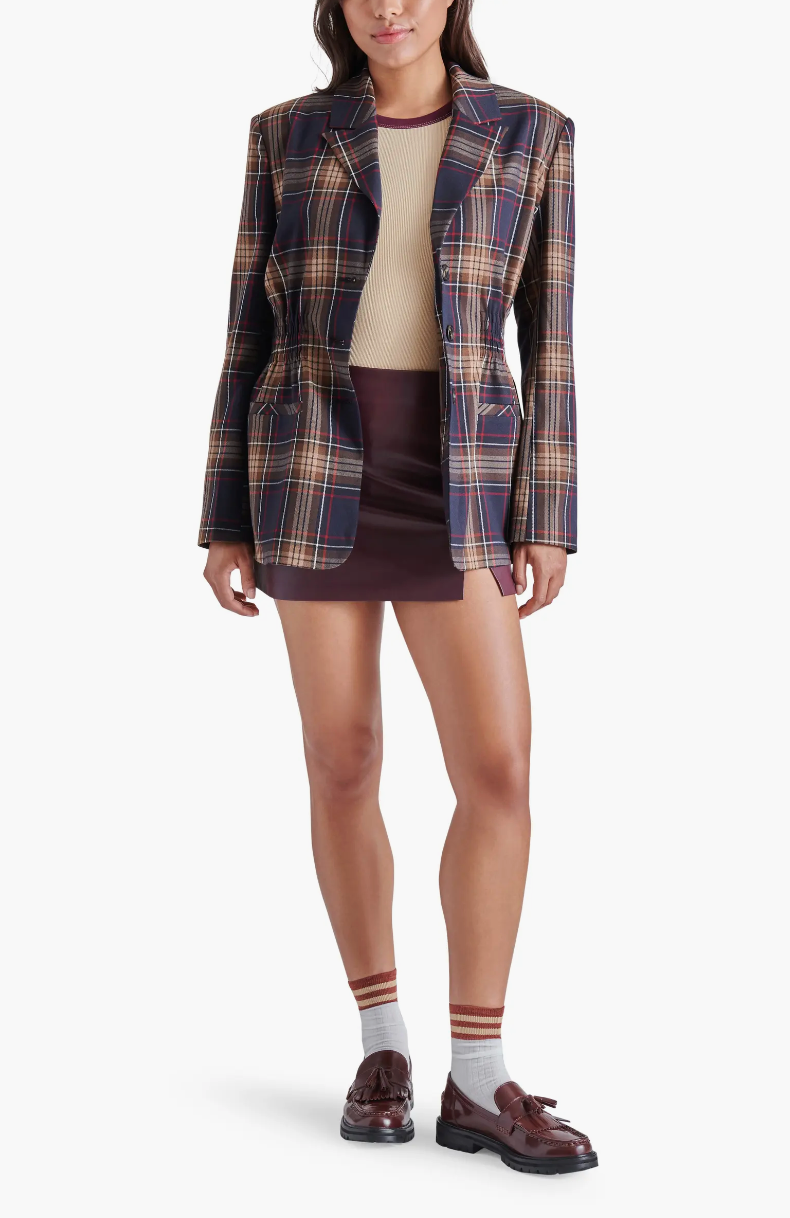 FRIDA PLAID BLAZER JACKET