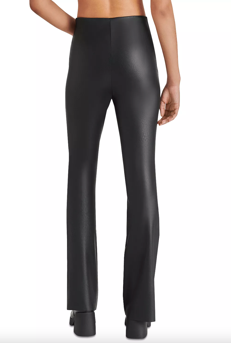 CITRINE FAUX LEATHER PANTS