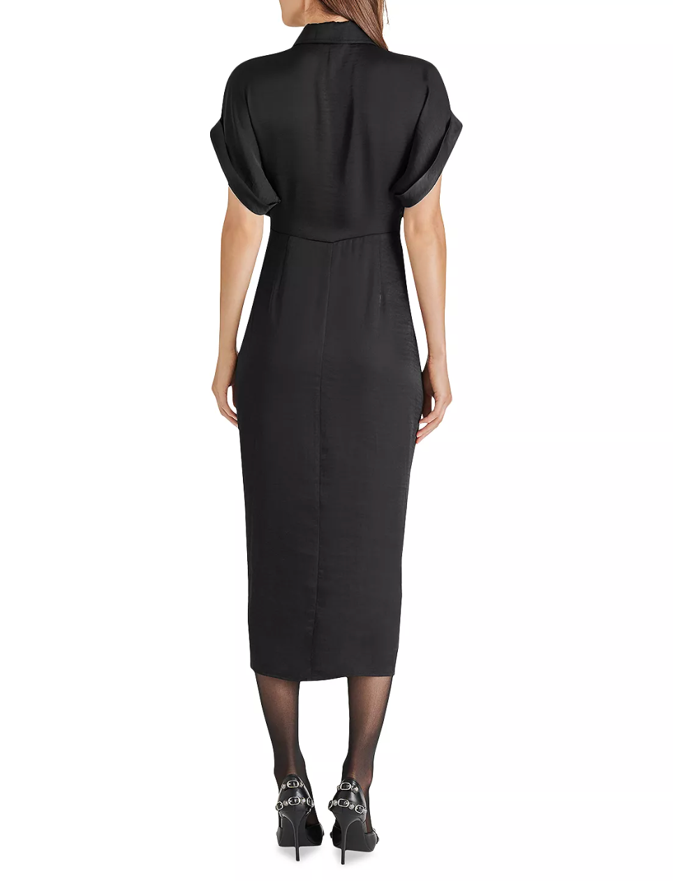 TORI KNIT TIE WAIST MIDI DRESS