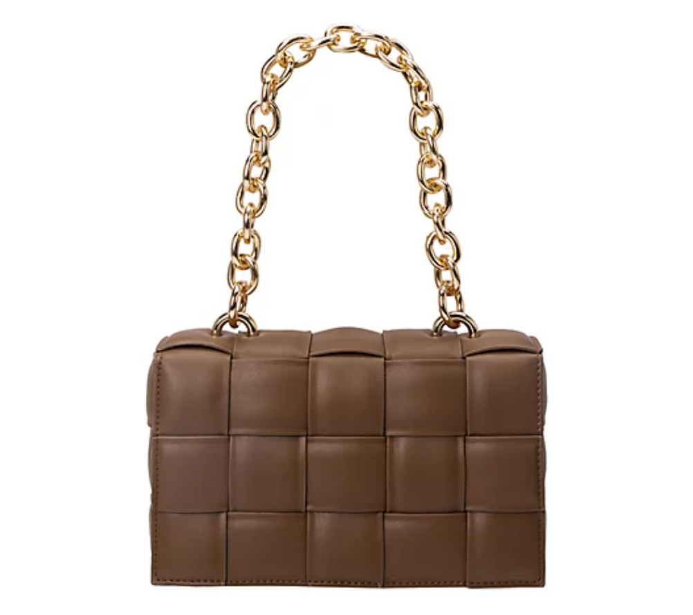 ANYA VEGAN LEATHER SHOULDER BAG