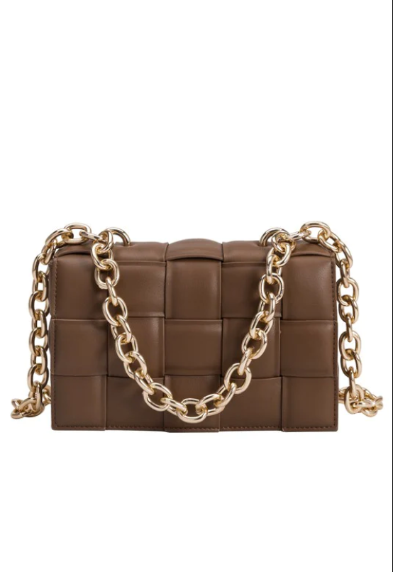 ANYA VEGAN LEATHER SHOULDER BAG