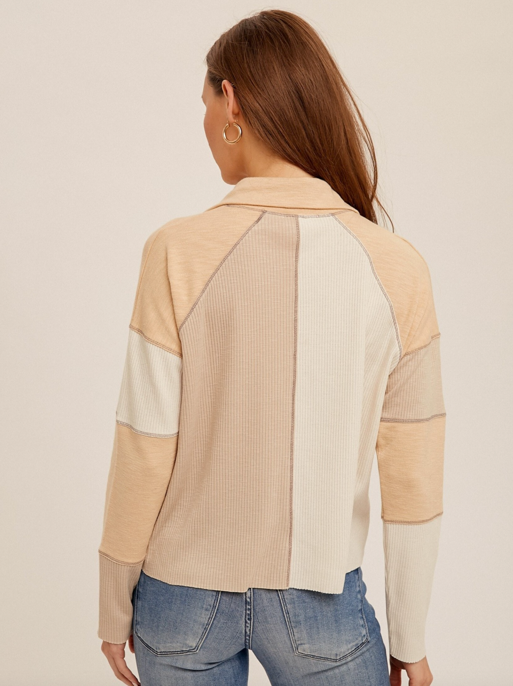 BOXY POLO COLLAR TOP