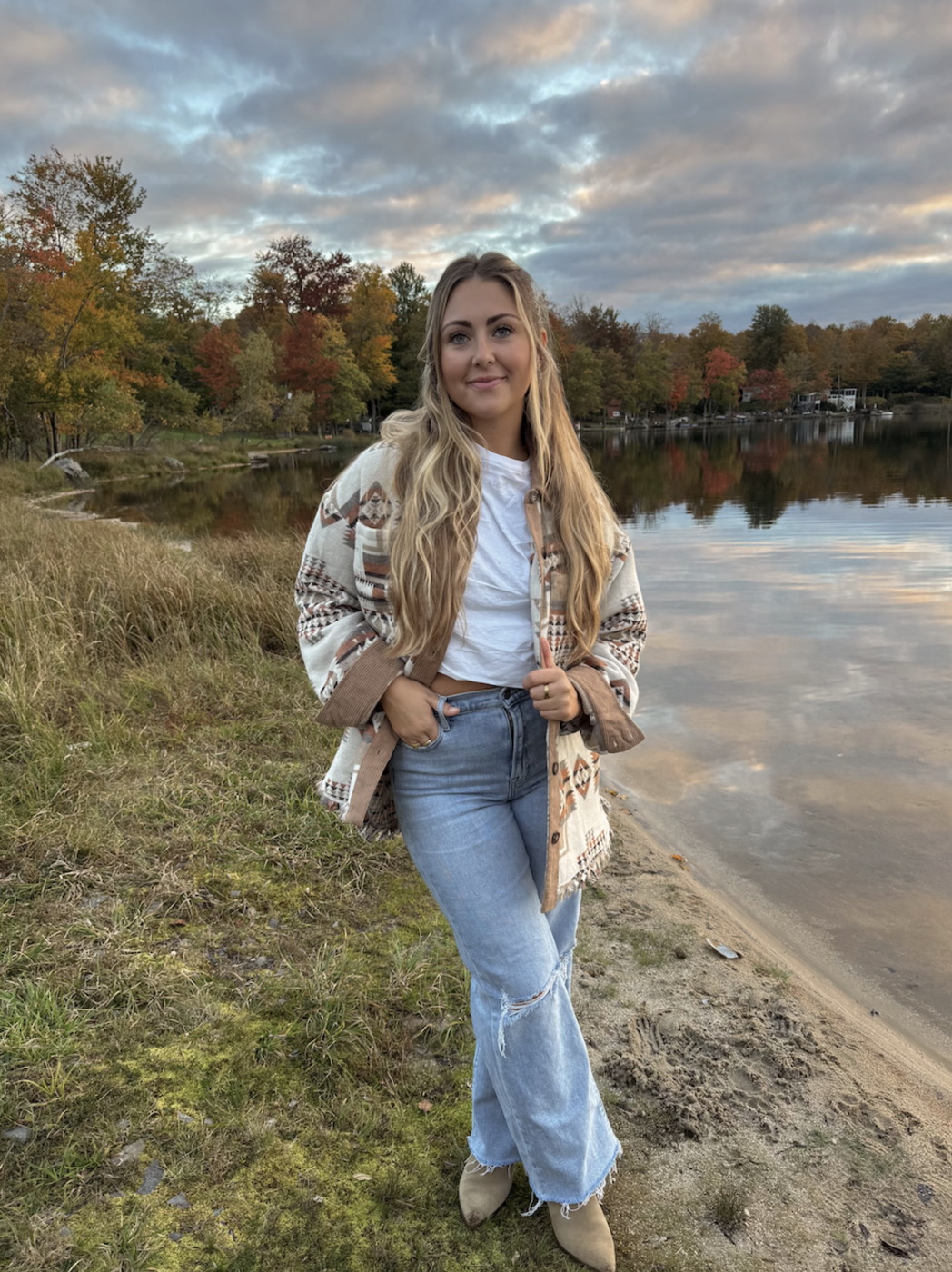 AZTEC PRINT SHACKET