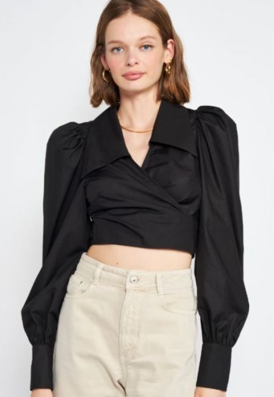 MINNELLI WRAP BLOUSE