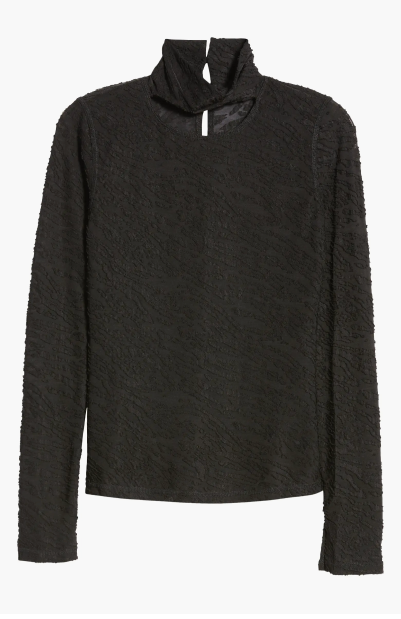TURTLENECK FRONT CUT OUT TOP