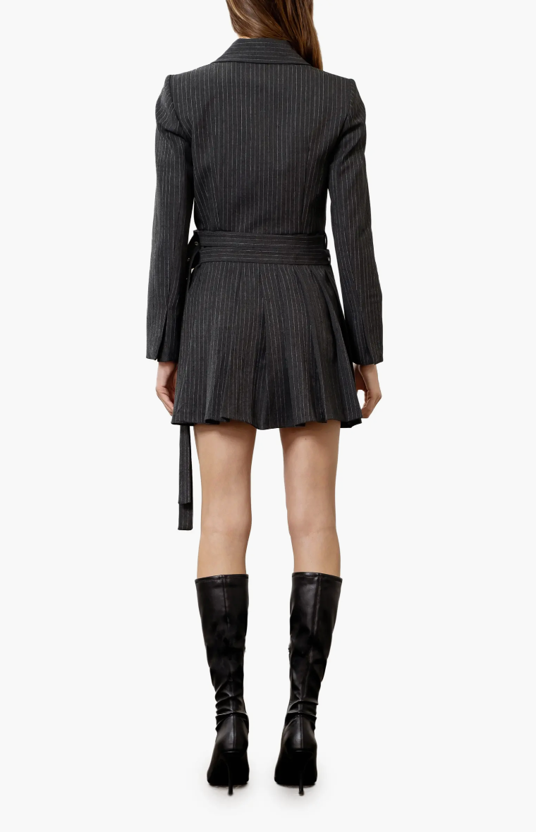 HERRINGBONE BLAZER DRESS