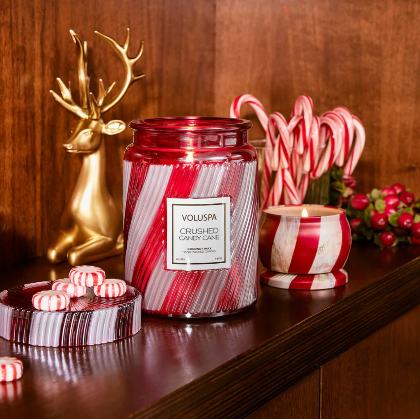 CRUSHED CANDY CANE LARGE JAR