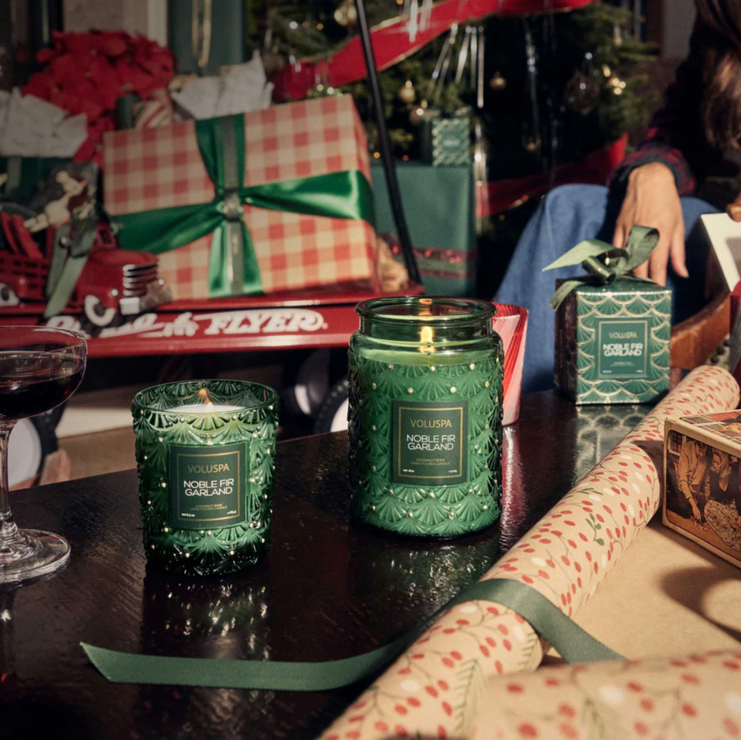 NOBLE FIR GARLAND CLASSIC CANDLE