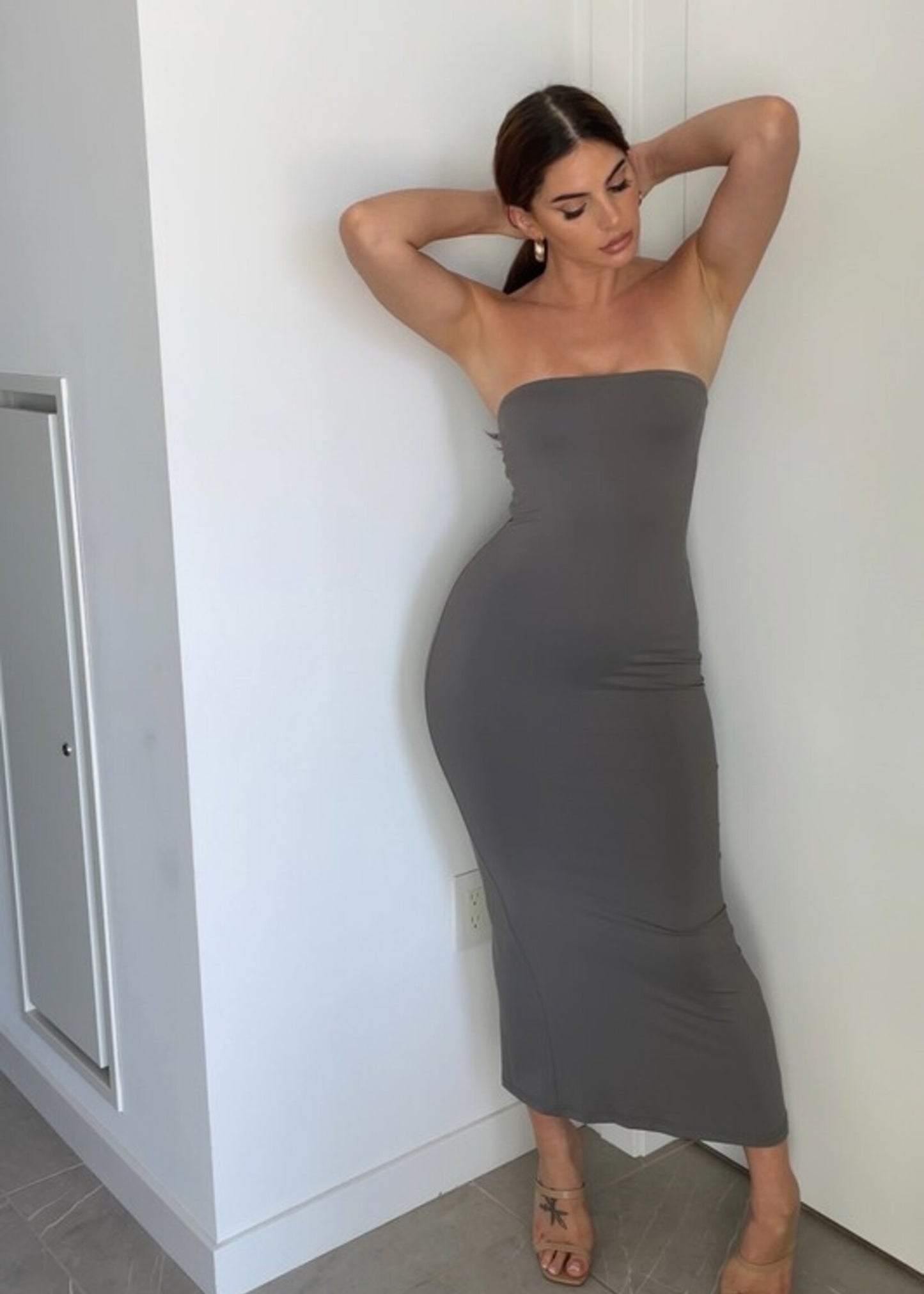 STRAPLESS TUBE DRESS