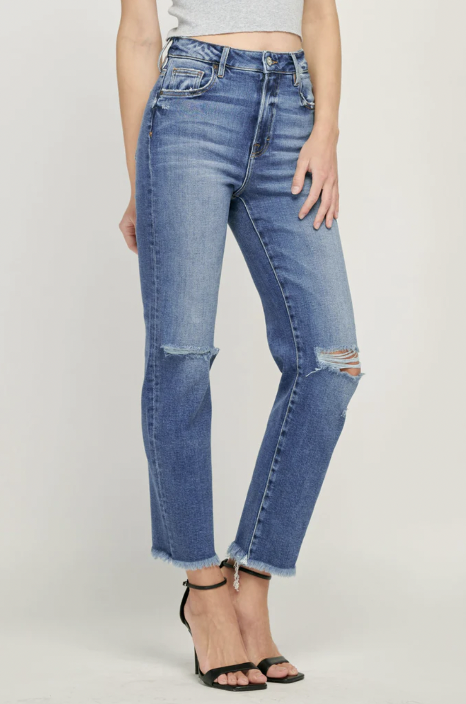 TRACEY FRAYED HEM STRAIGHT HD1435ST-DK