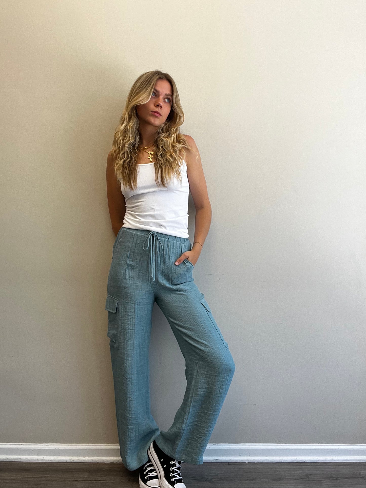 STRAIGHT LEG CARGO PANTS