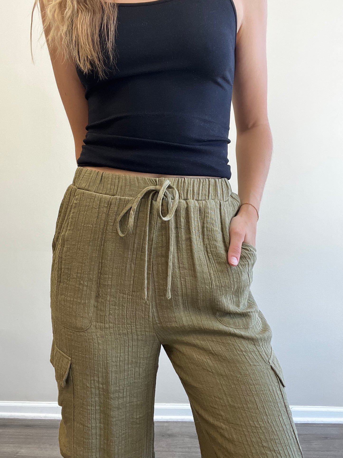 STRAIGHT LEG CARGO PANTS