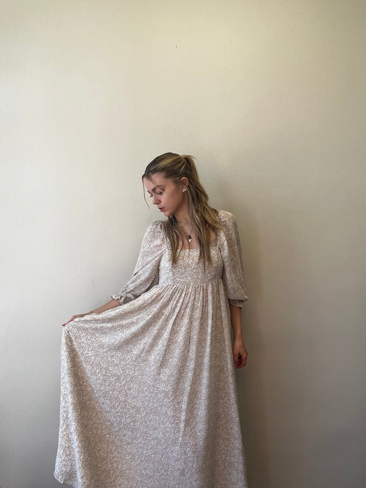 RENAISSANCE BABY DOLL MAXI DRESS