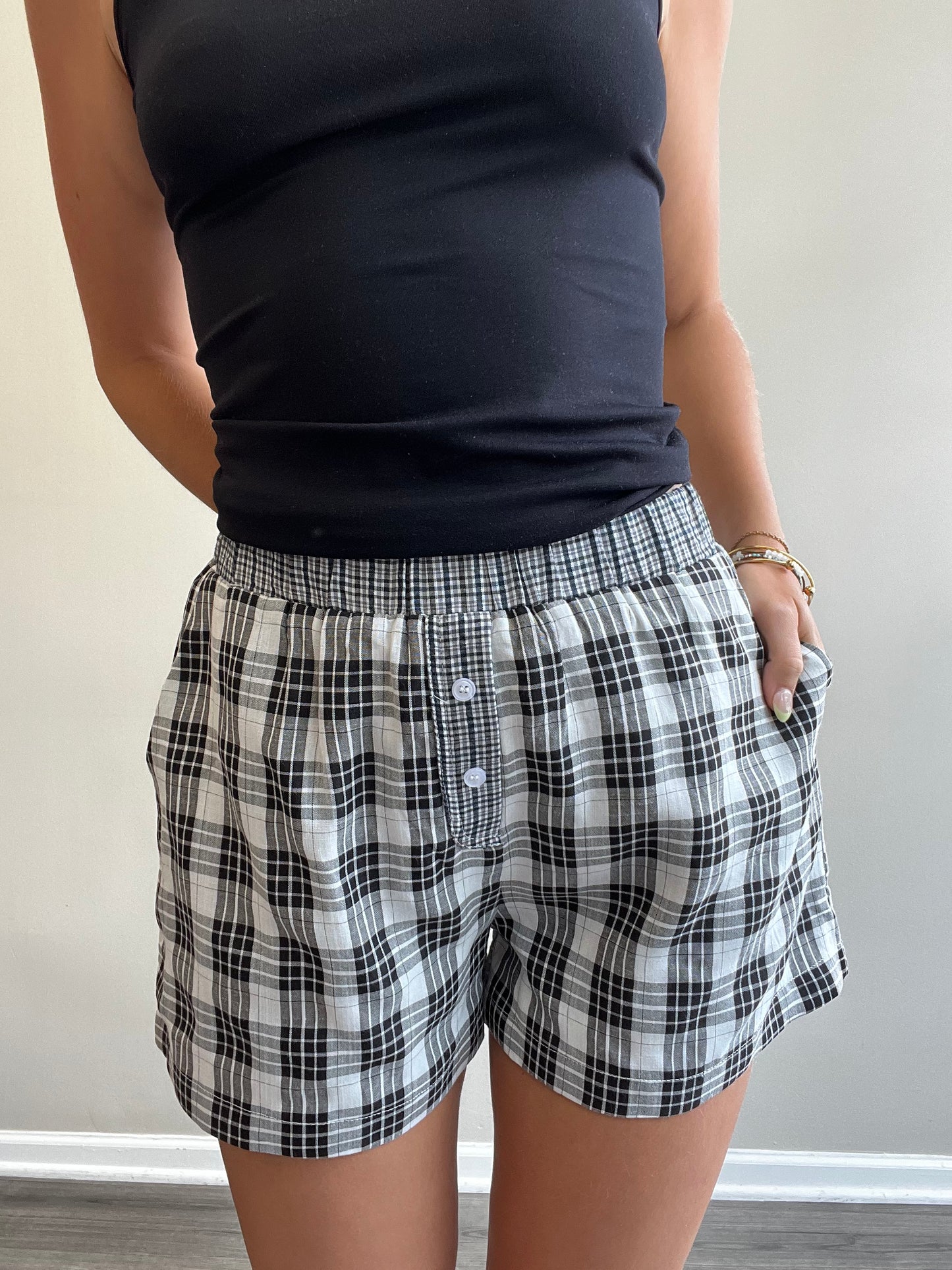 PLAID BOXER SHORTS