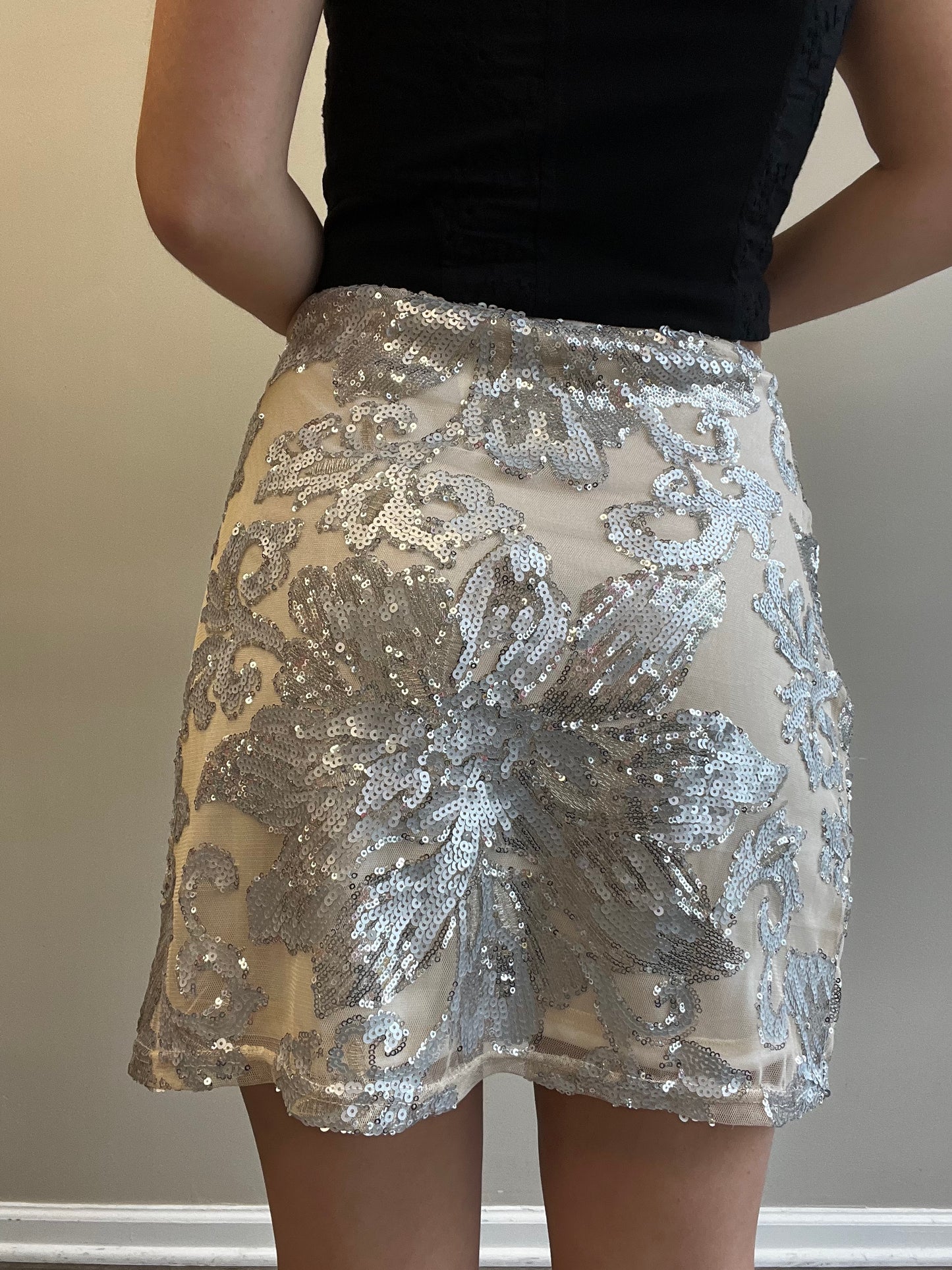 AURA SEQUIN SKIRT