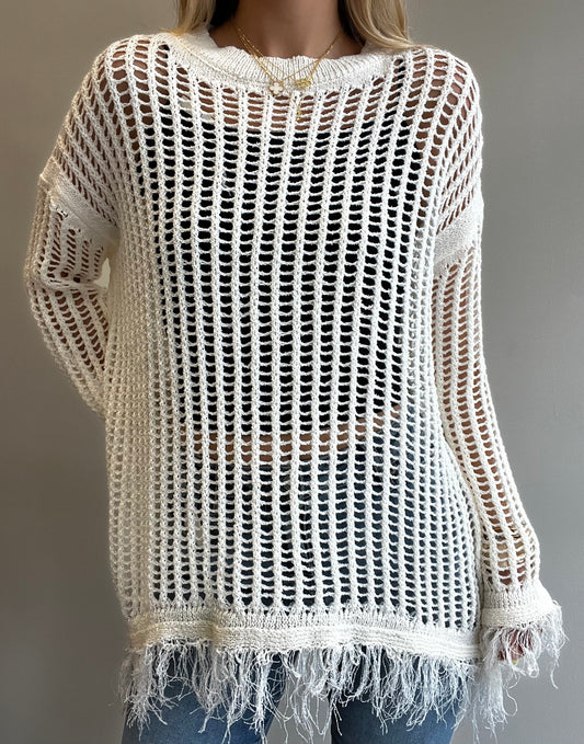 FRINGE DETAIL COVER UP
