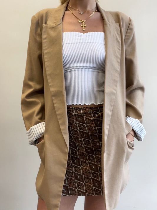 OLIVIA OVERSIZED LINEN BLAZER