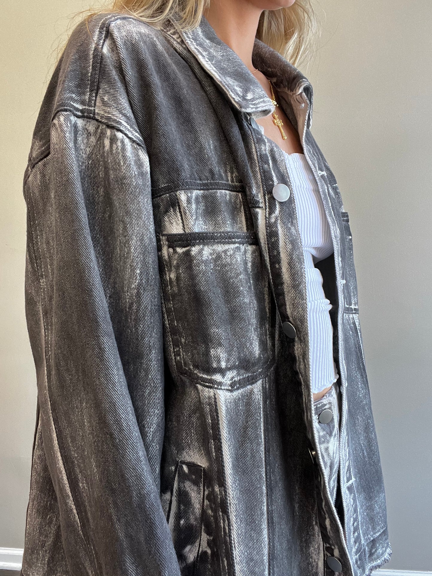 VINTAGE WASHED OVERSIZED JACKET