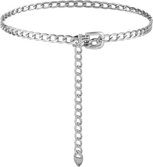 SILVER CHAIN BELT