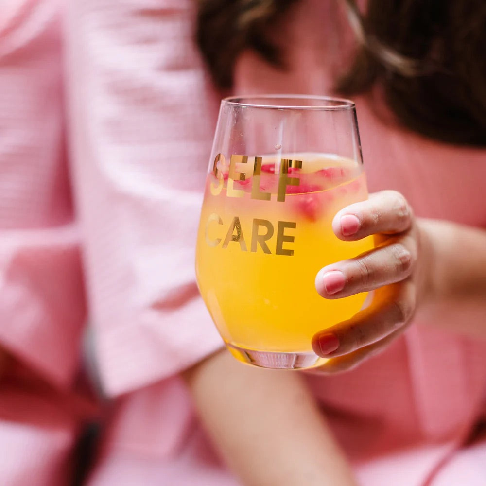 SELF CARE WINE GLASS