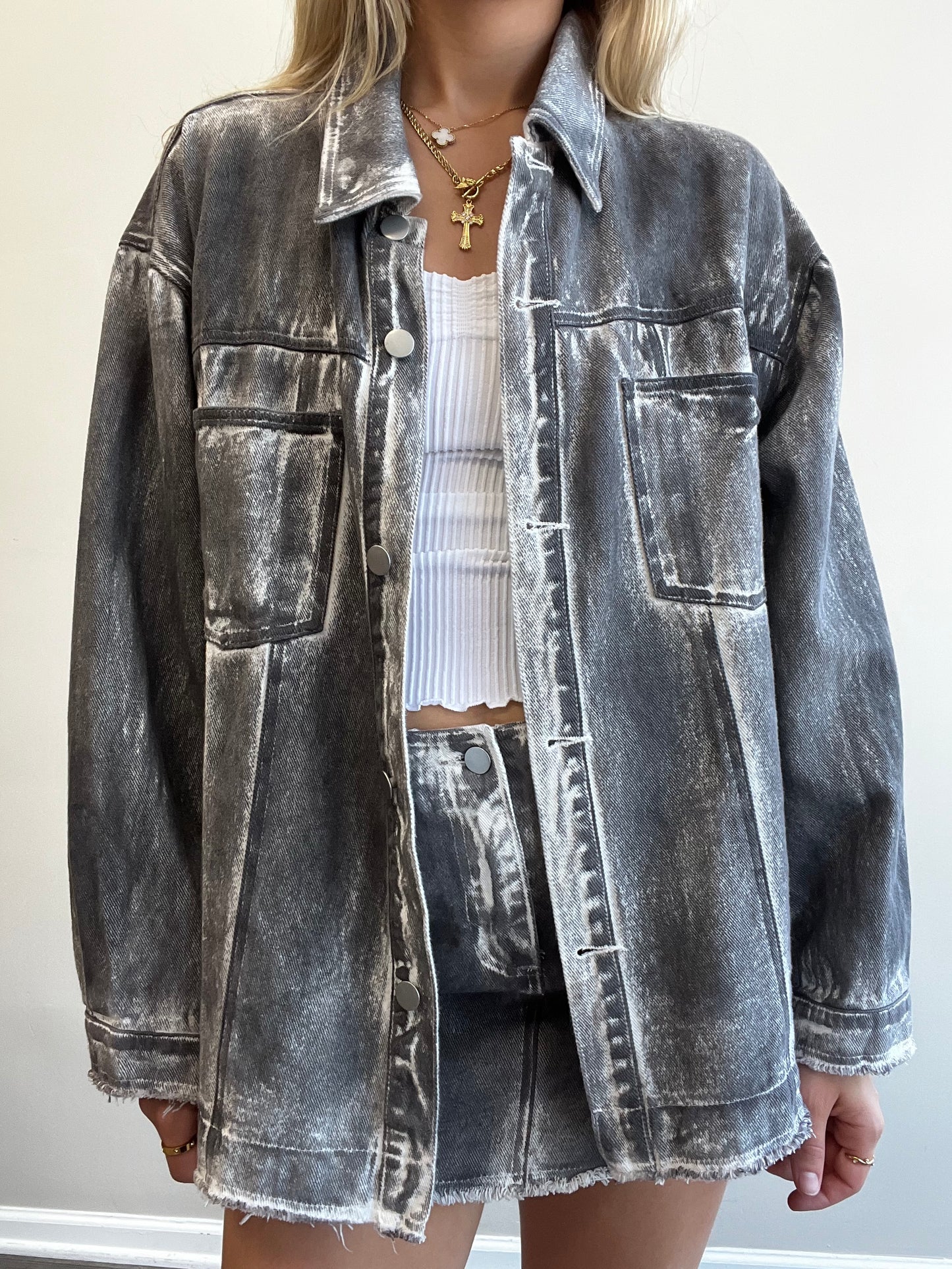 VINTAGE WASHED OVERSIZED JACKET