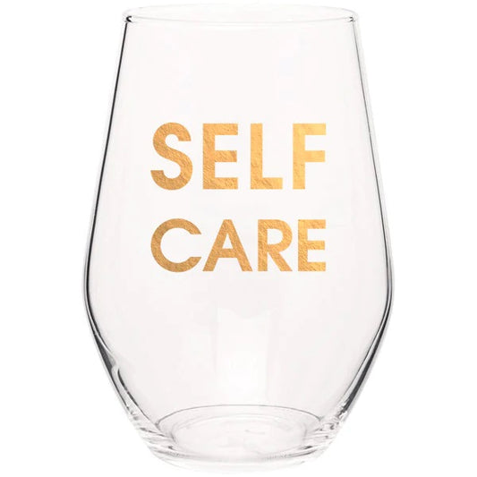 SELF CARE WINE GLASS
