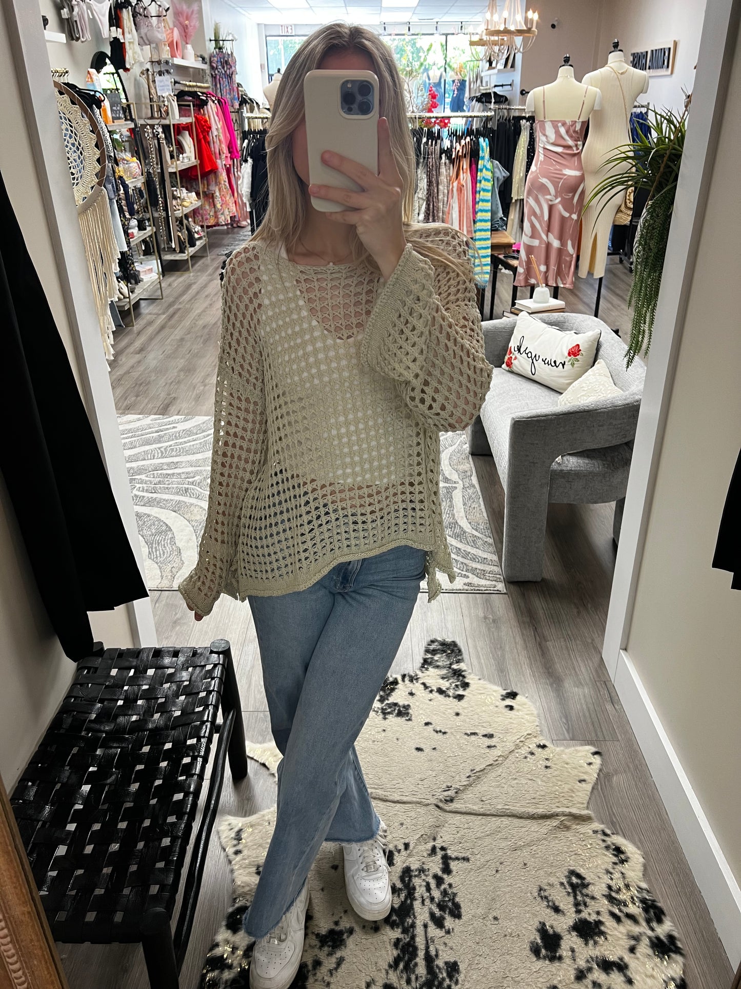 BECKY CROCHET SWEATER