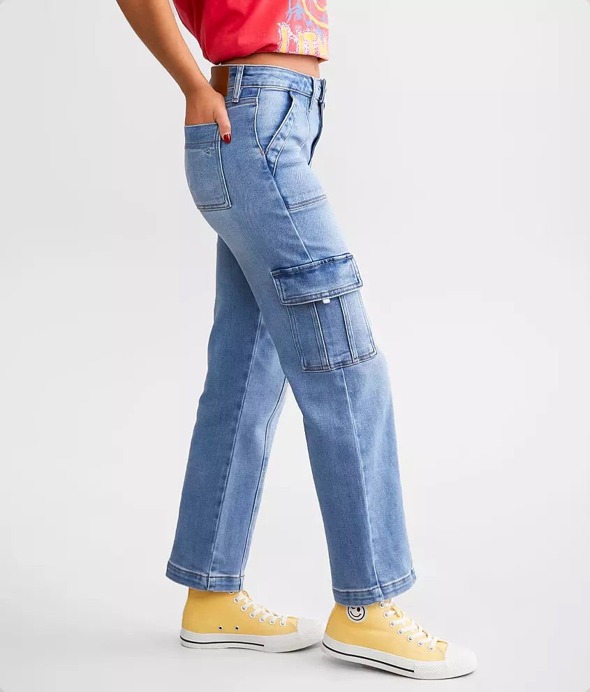 TRACEY CROPPED CARGO JEANS